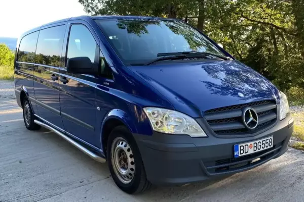 Mercedes Vito for rent in Montenegro