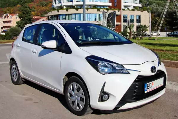 Toyota Yaris for rent in Montenegro